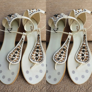 Gold Studded Sandals