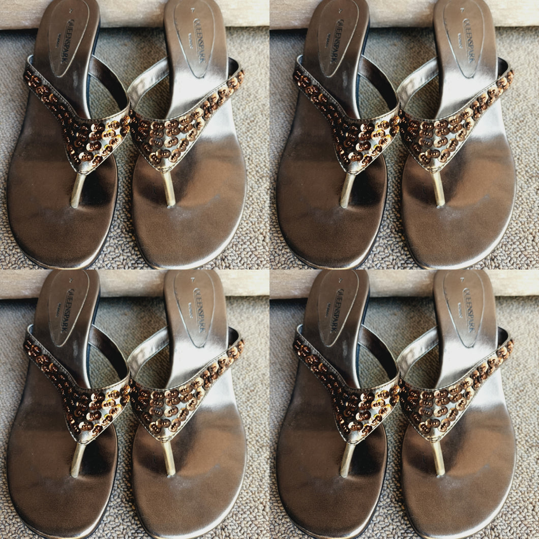 Bronze Heel Sandals