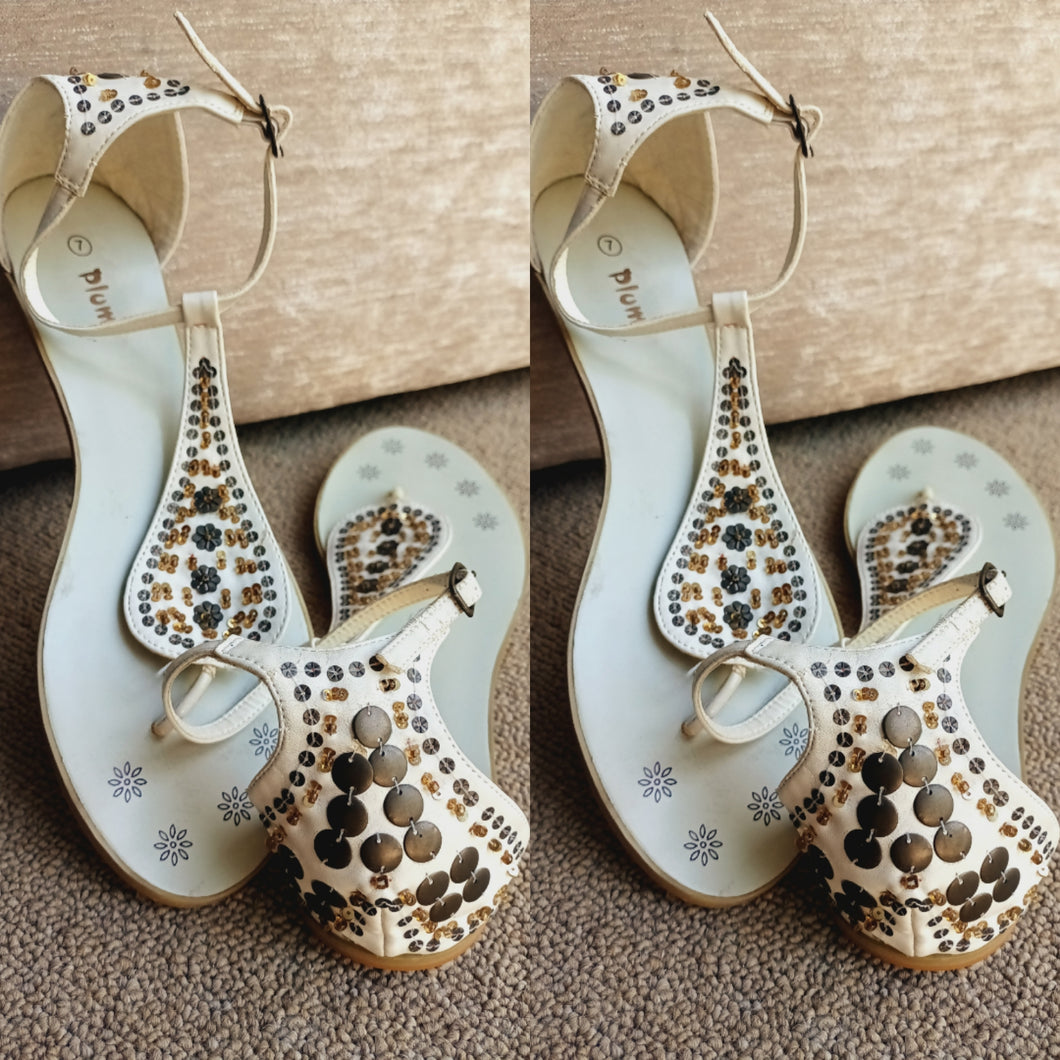 Gold Studded Sandals