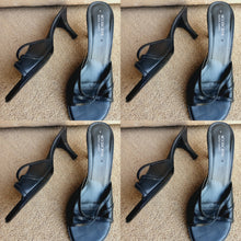 Load image into Gallery viewer, Black Heel Cross-over Sandals