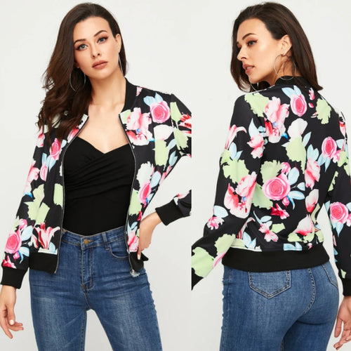 Floral Zip Jacket