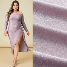 Load image into Gallery viewer, Plus Size Pink Off the Shoulder Pleated Mini Dress